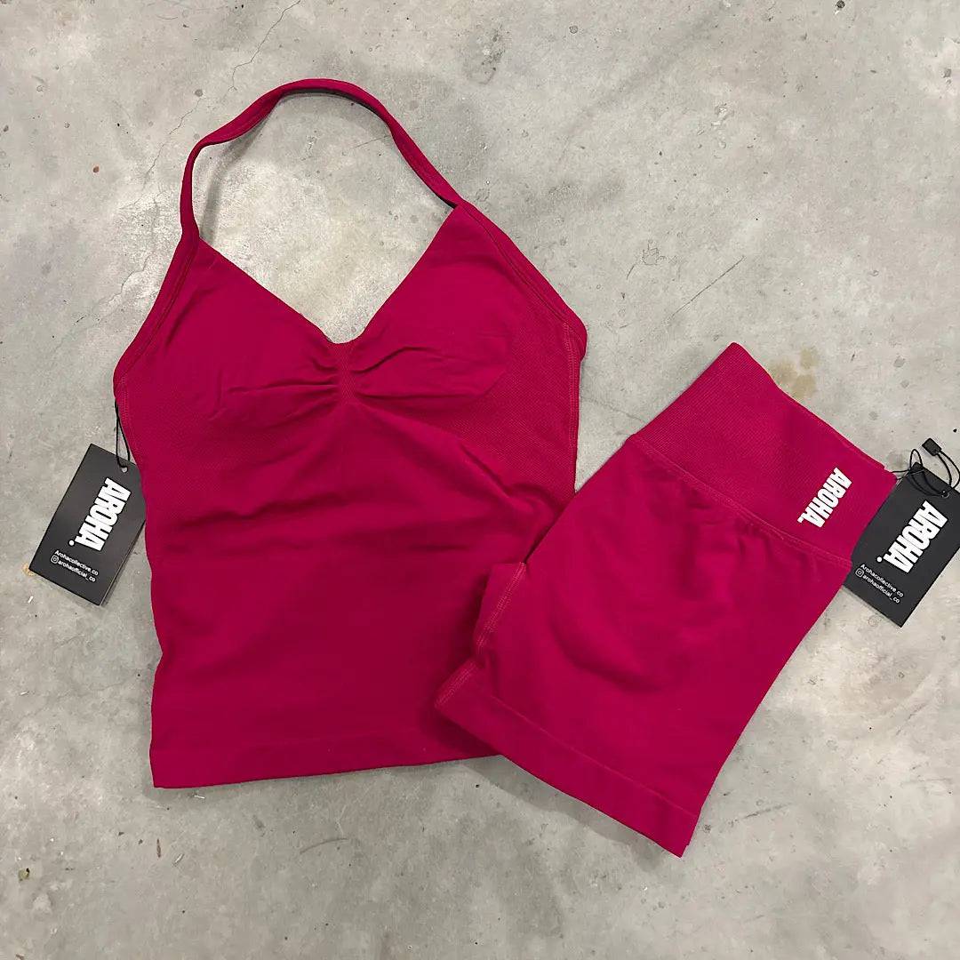 Kaia Longline Singlet - Berry - AROHA.