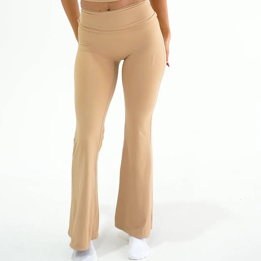 Wide Leg Flares - Tan - AROHA.