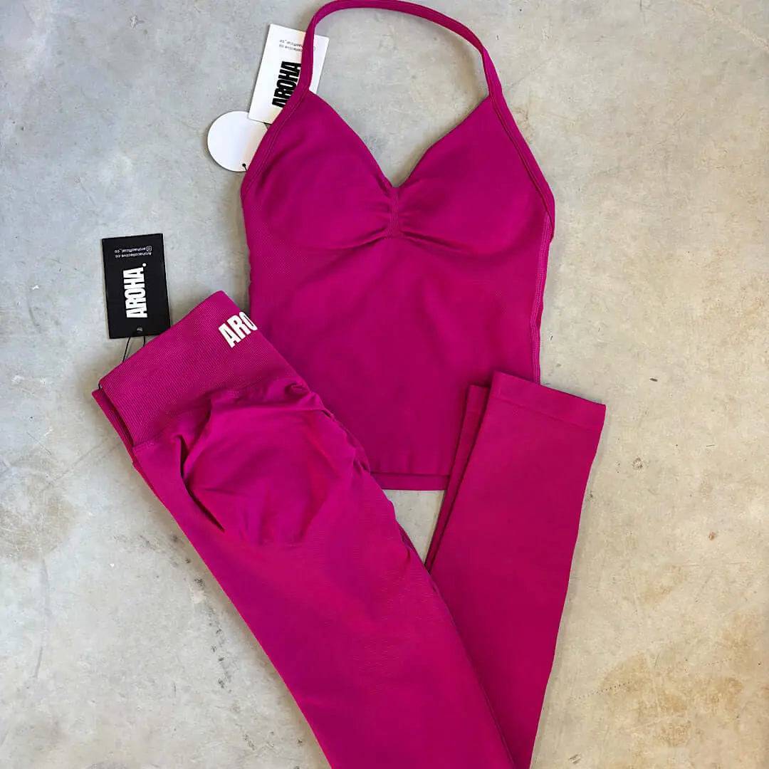 Kaia Deluxe BBL Leggings - Magenta - AROHA.