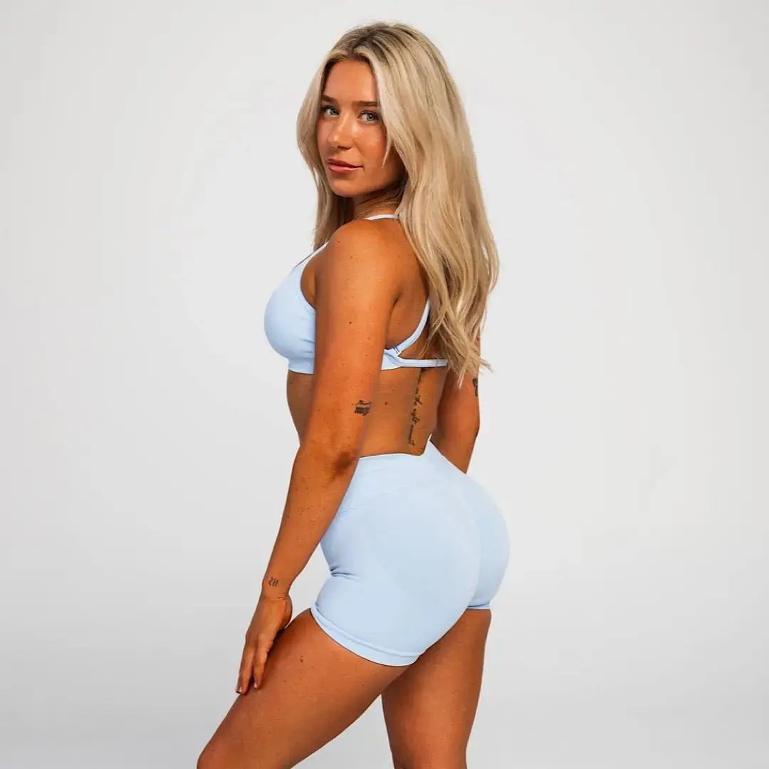 Sierra V Back Shorts - Blue Bell AROHA.