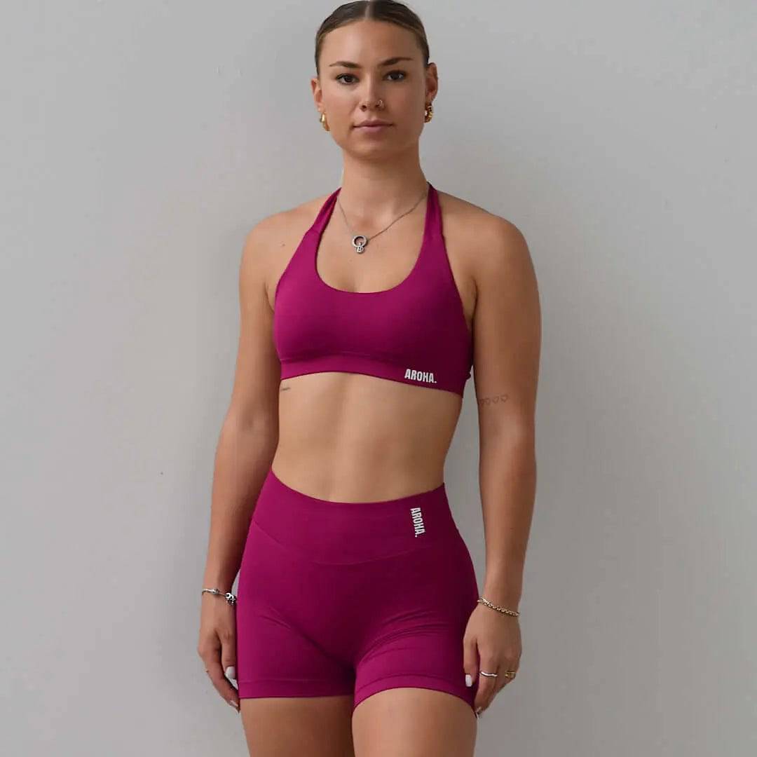 Kaia Deluxe Halter - Magenta - AROHA.