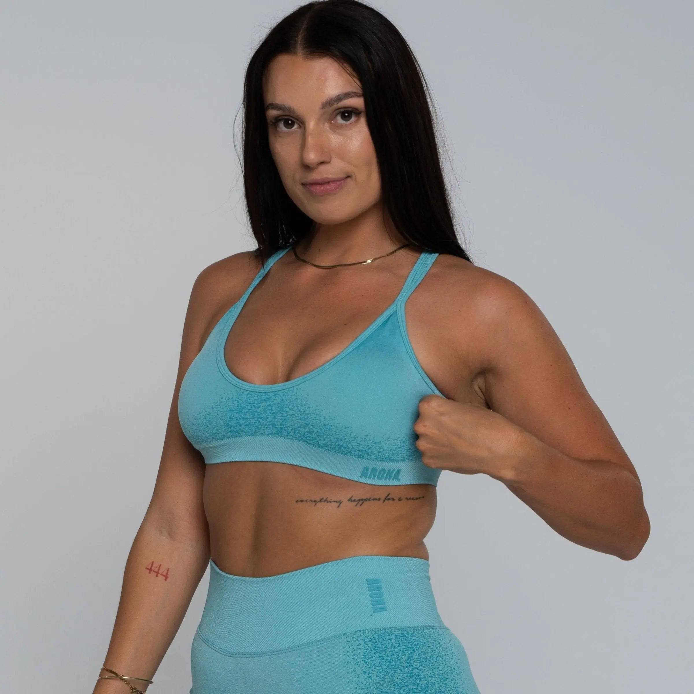 Comfort Crop - Bondi Blue - AROHA.