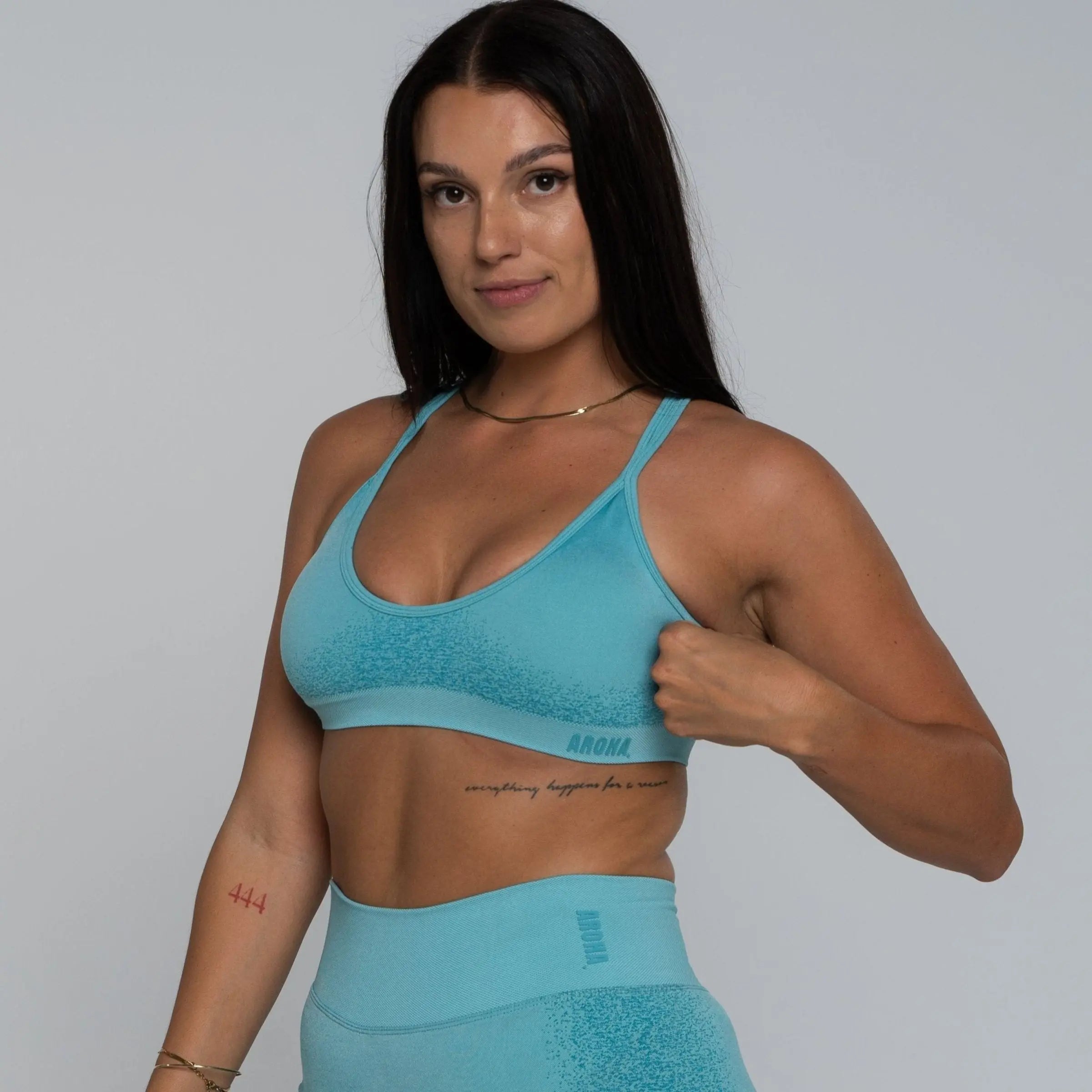 Comfort Crop - Bondi Blue - AROHA.