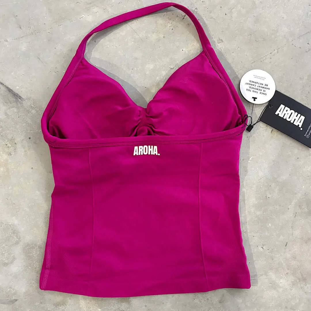 Kaia Longline Singlet - Magenta - AROHA.
