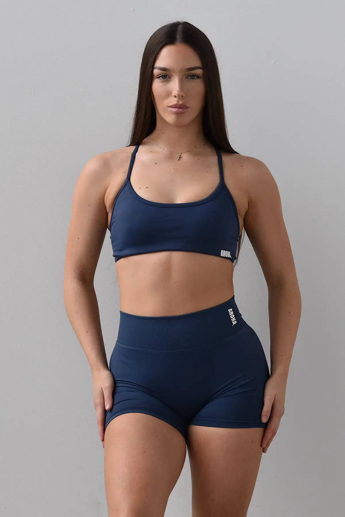Trinity Core Crop - Navy - AROHA.