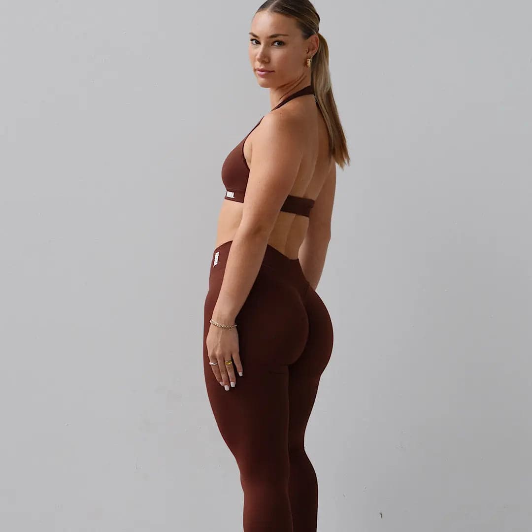 Kaia Deluxe Leggings - Espresso - AROHA.