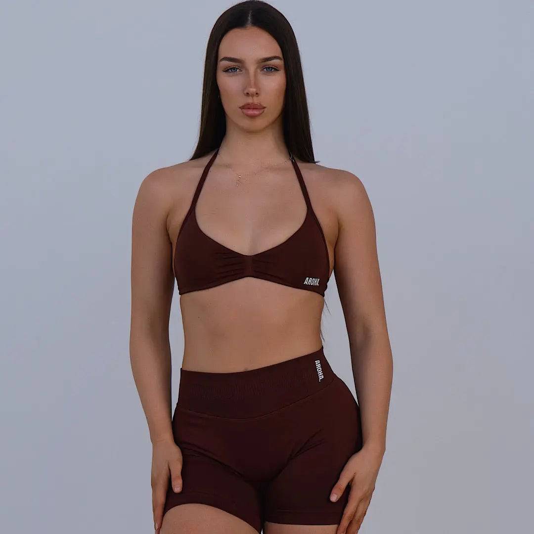 Kaia Micro Crop - Espresso - AROHA.