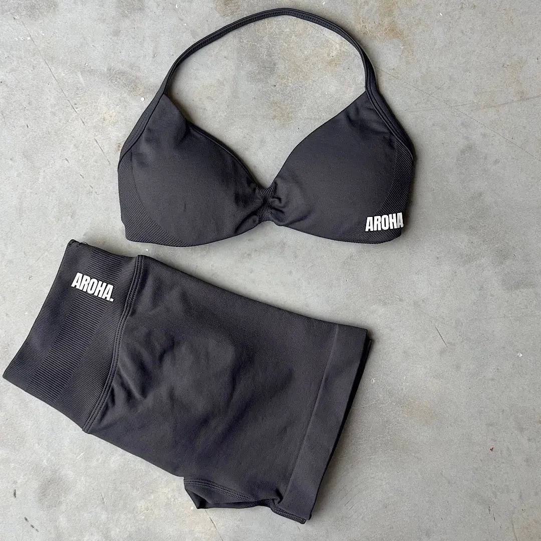 Kaia 2.0 Signature Scrunch - Charcoal AROHA.