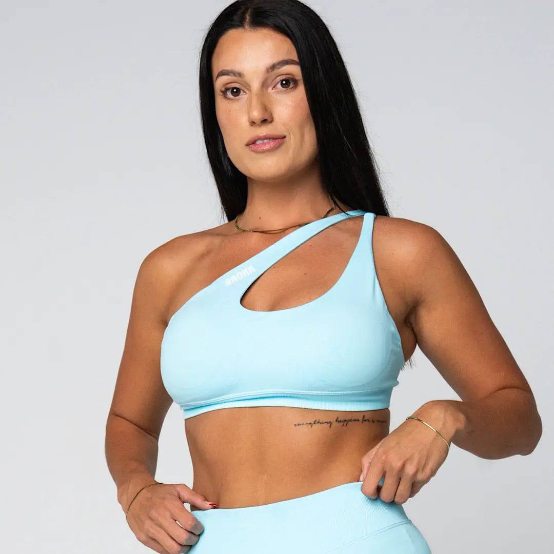 Kaia Deluxe Dynamic Crop - Sky Blue - AROHA.