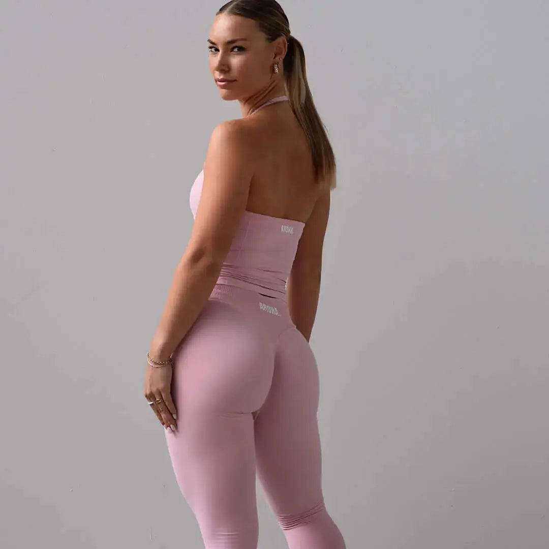 Kaia Deluxe BBL Leggings - Cherry Blossom - AROHA.