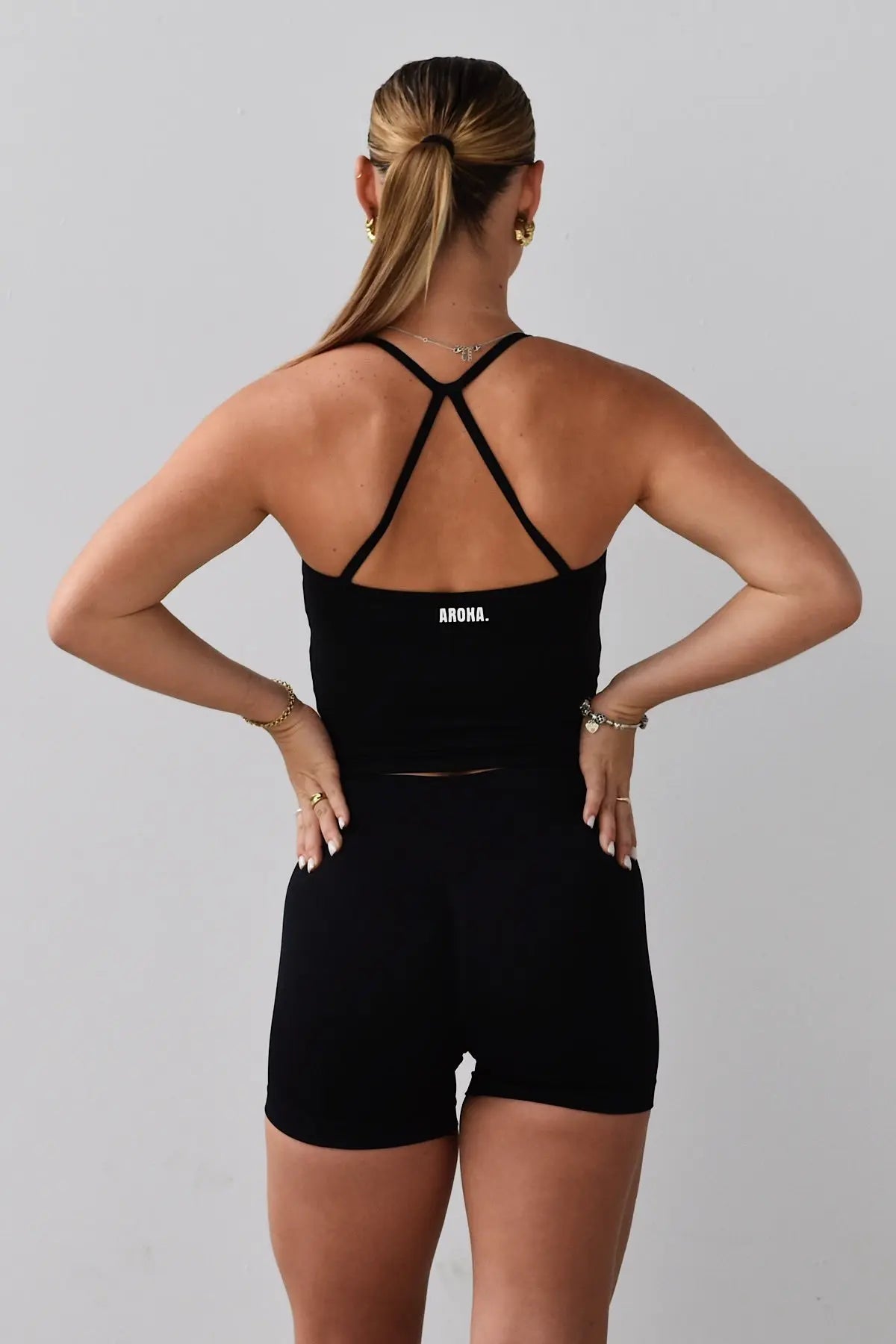 Harper Tank - Black AROHA.