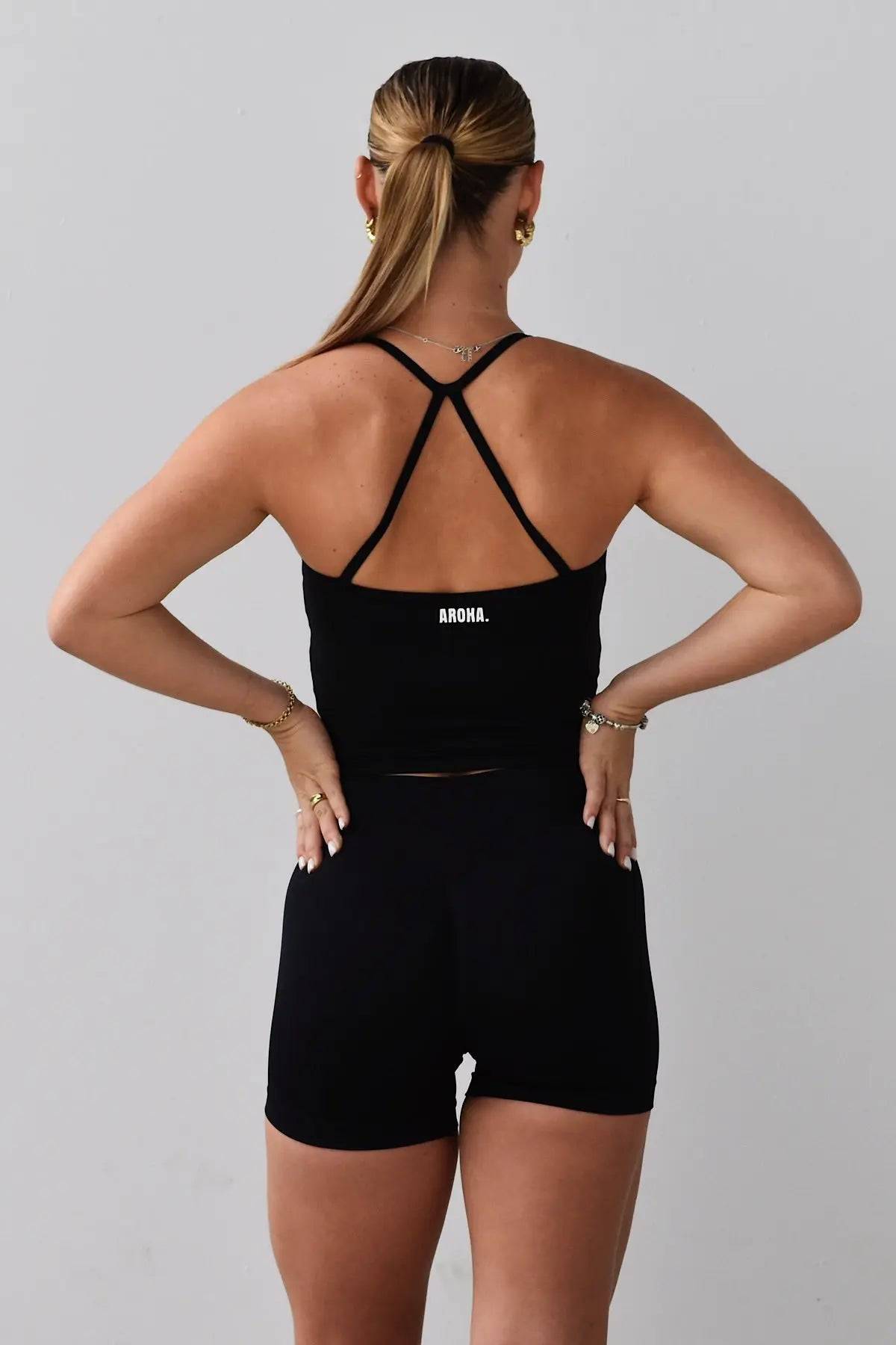 Harper Tank - Black - AROHA.