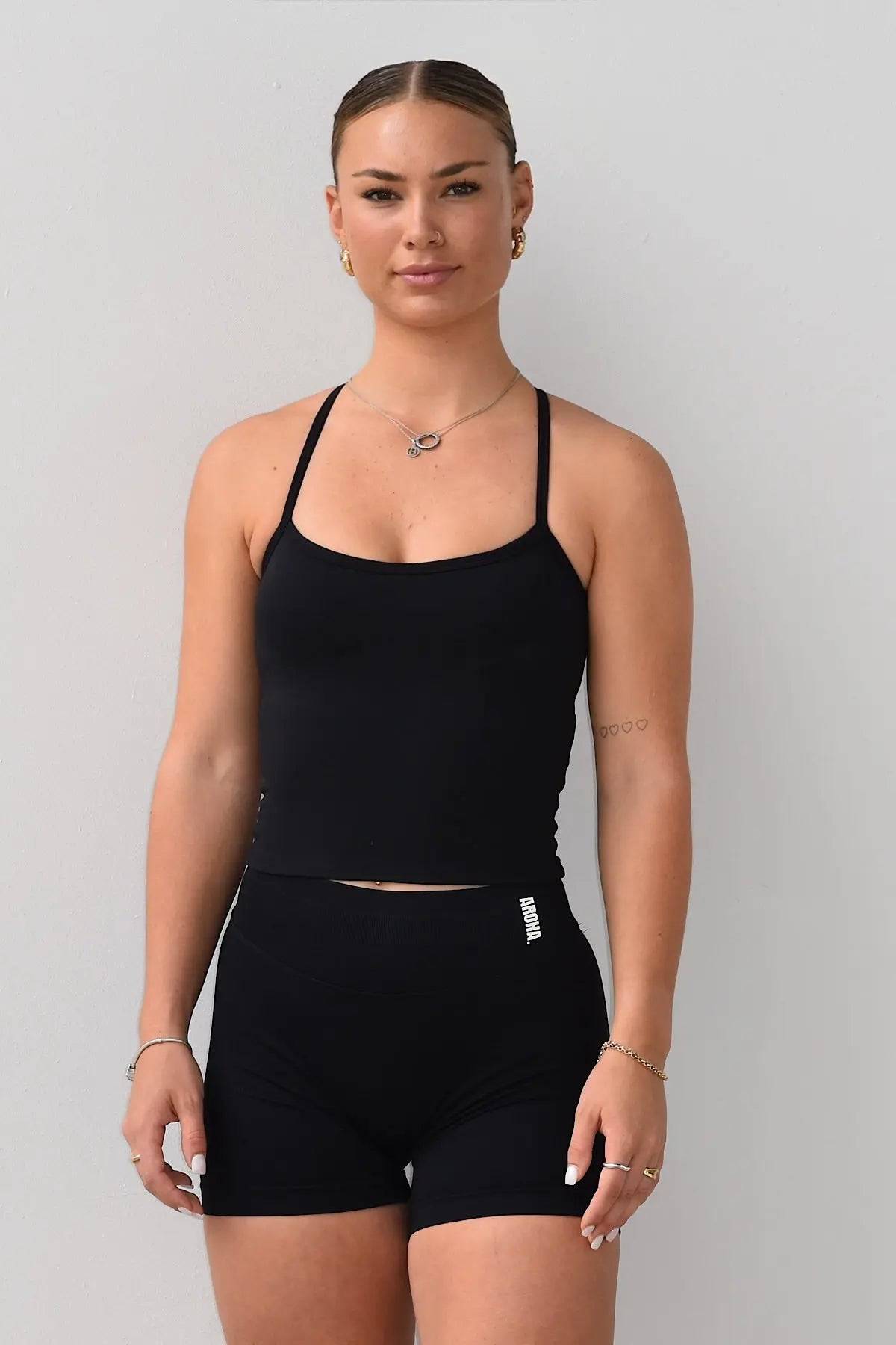 Harper Tank - Black - AROHA.