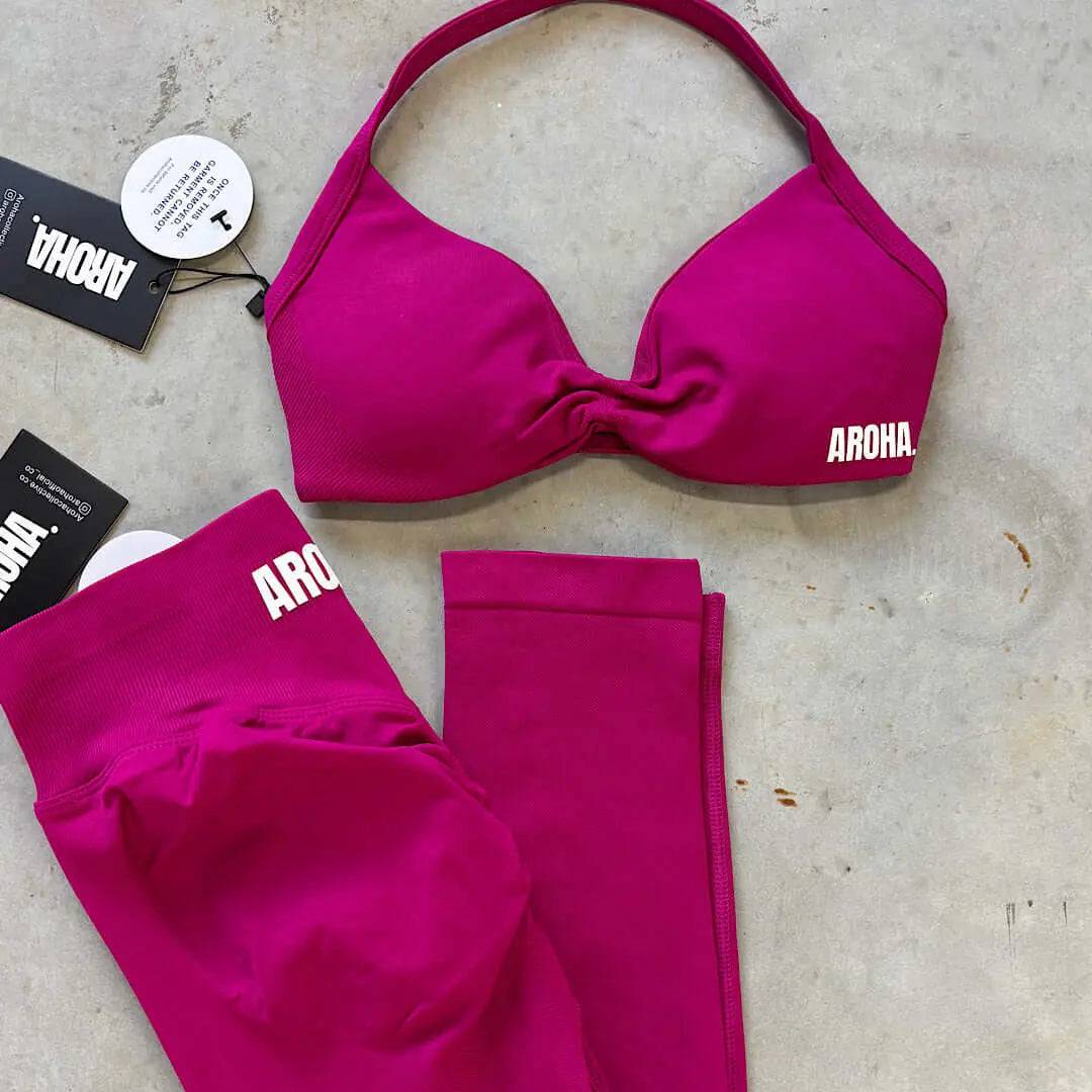 Kaia Micro Crop - Magenta - AROHA.