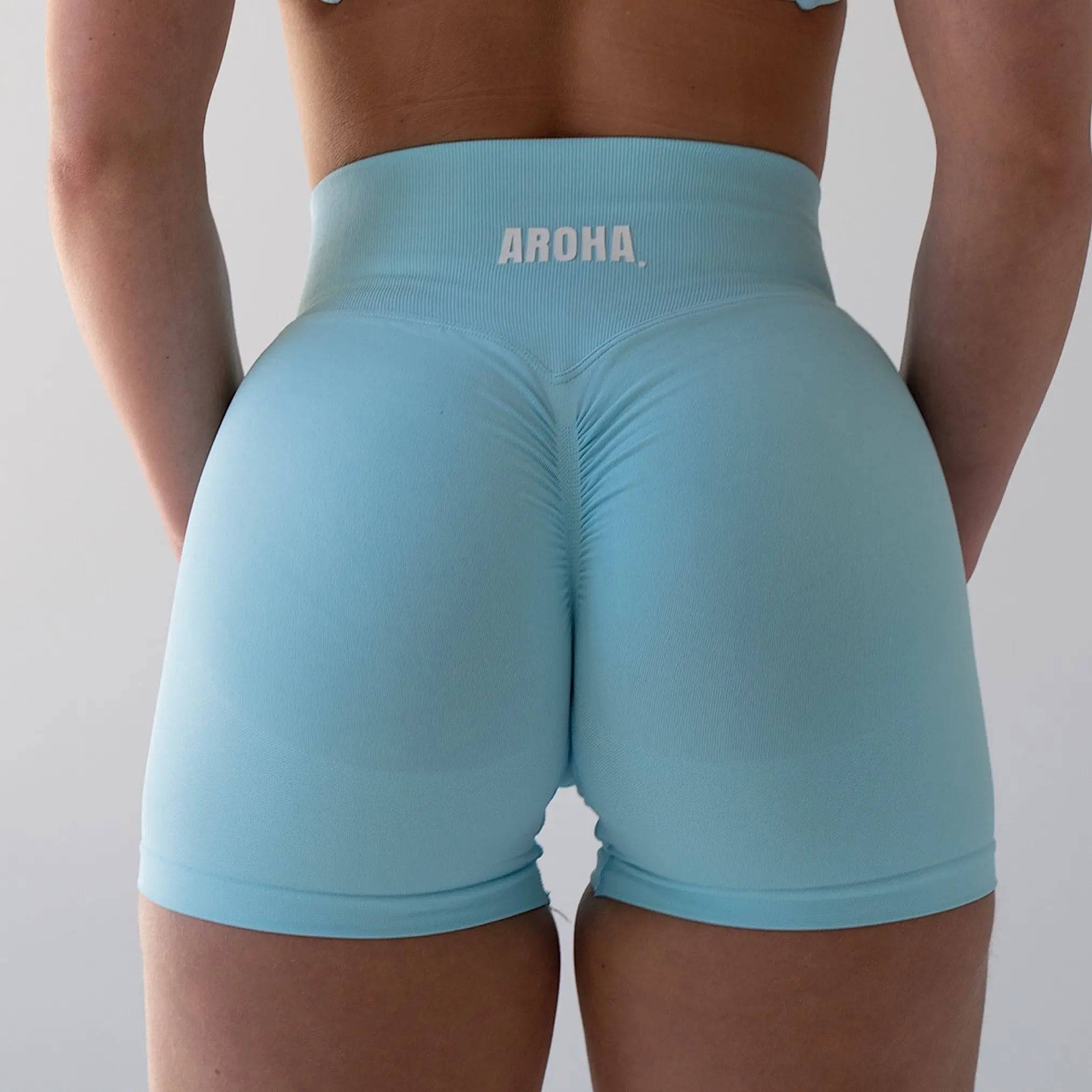 Trinity BBL Shorts - Baby Blue - AROHA.