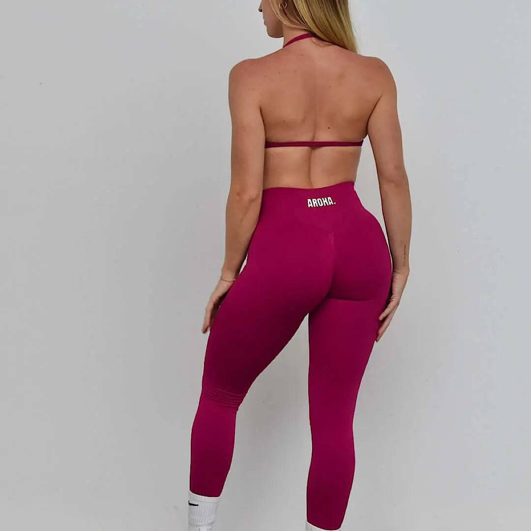 Kaia Deluxe BBL Leggings - Magenta - AROHA.