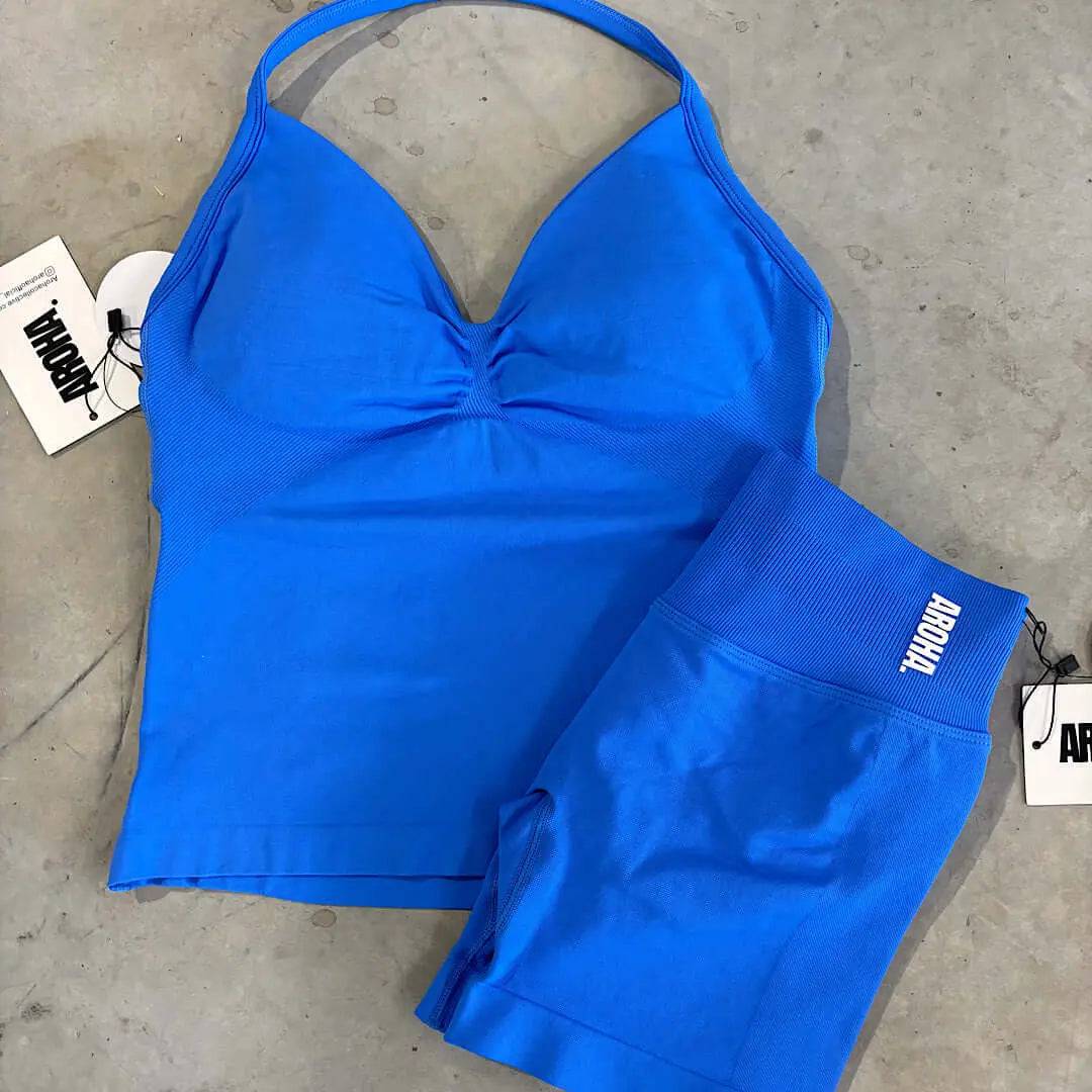 Kaia Longline Singlet - Azure - AROHA.