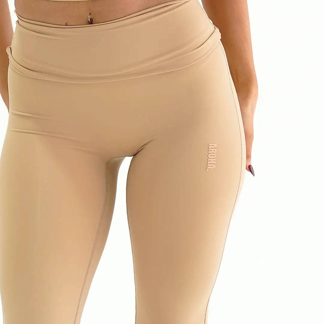 Wide Leg Flares - Tan - AROHA.