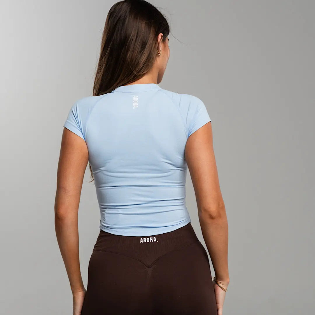 Sleek Baby Tee. - Blue Bell AROHA.