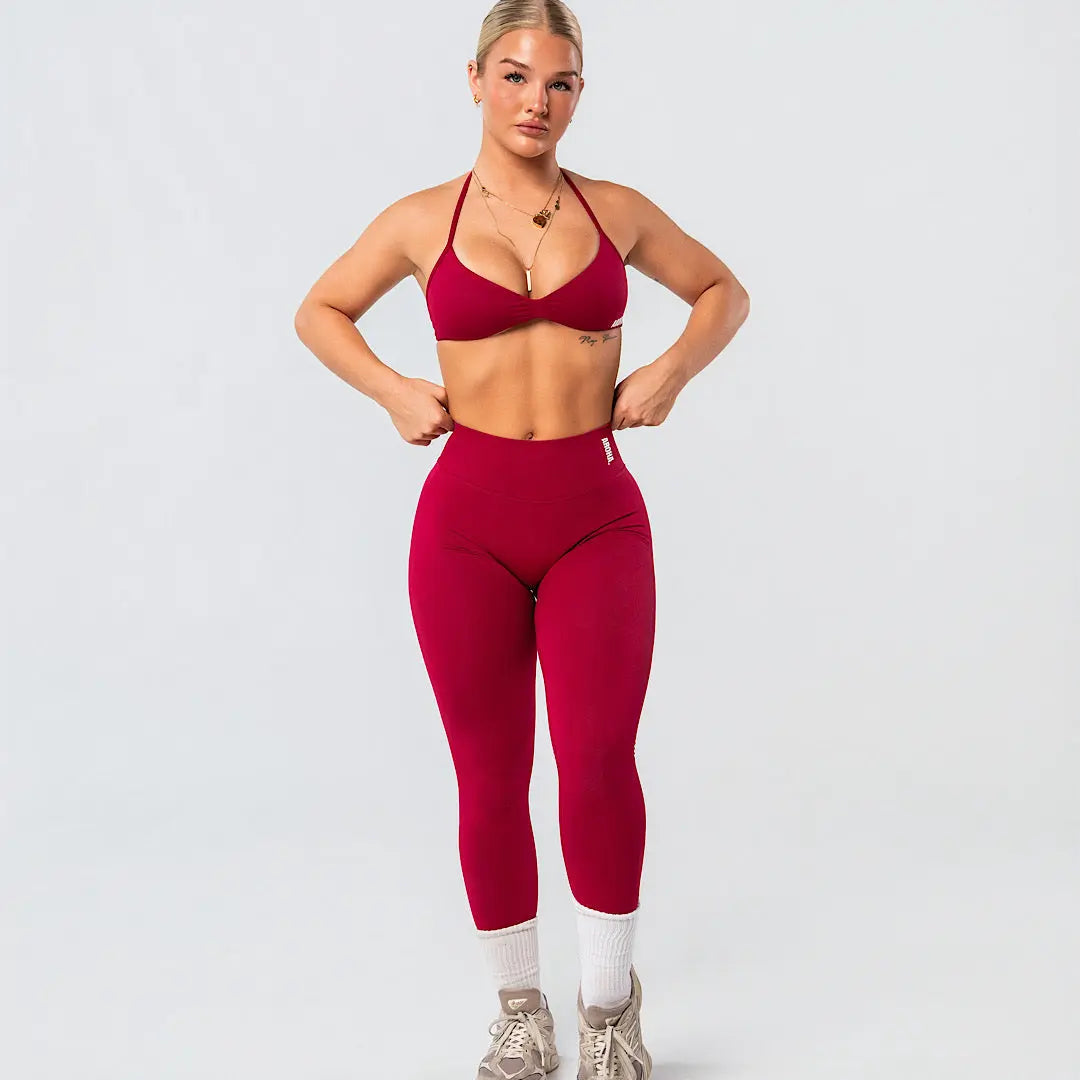 Kaia Micro Crop - Burgundy AROHA.