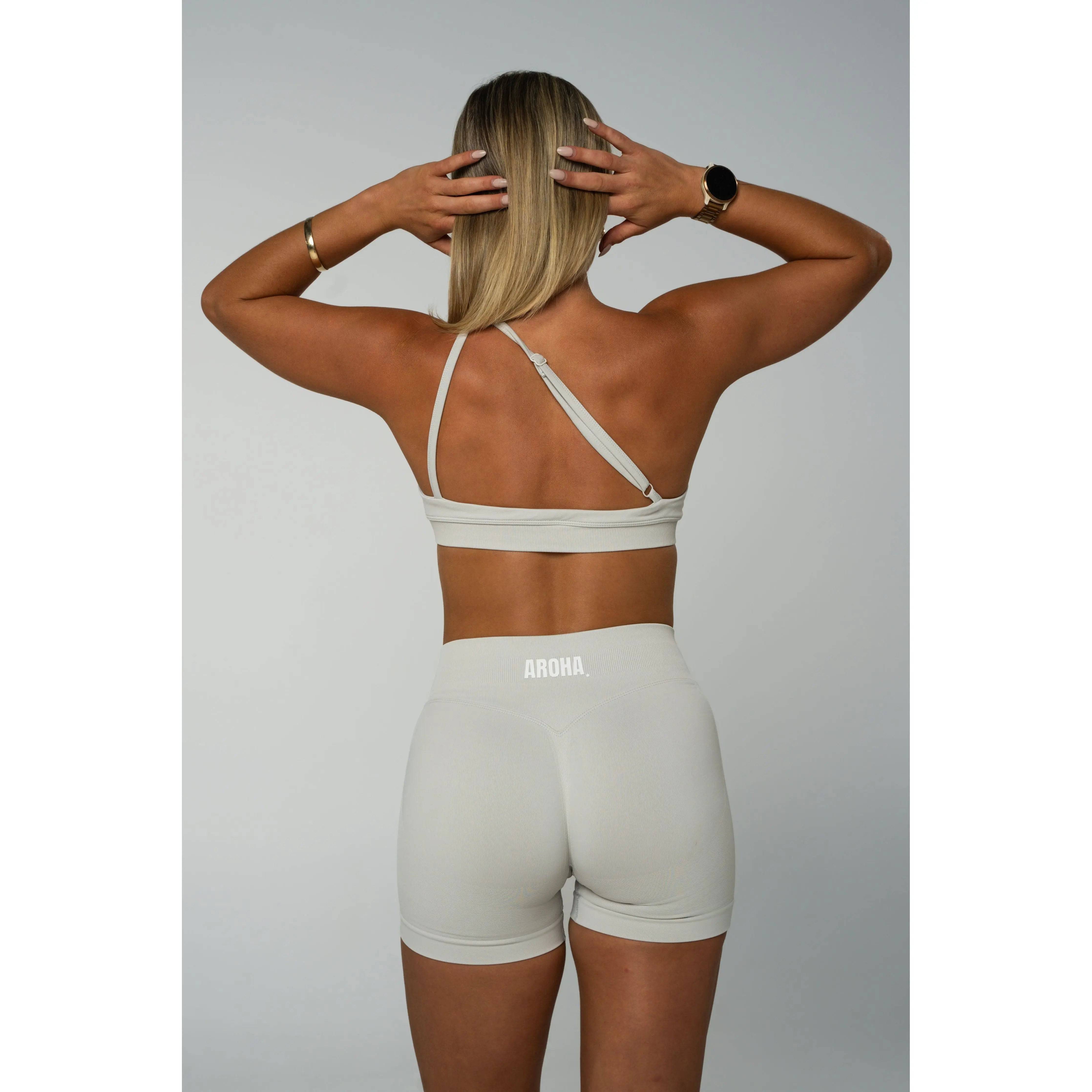 Kaia Deluxe Dynamic Crop - Stone Grey - AROHA.