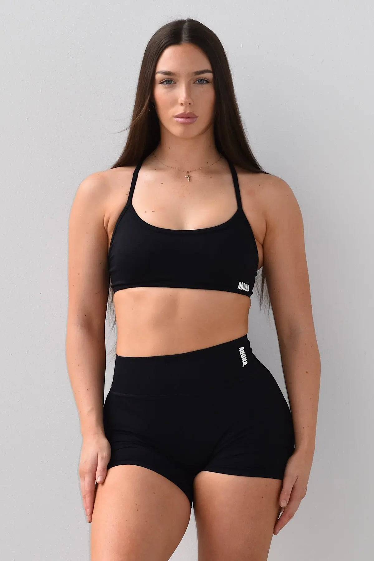 Trinity Core Crop - Black - AROHA.