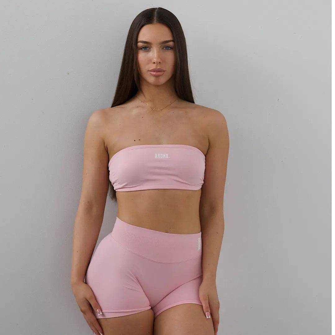 Kaia Minimalist Bandeau - Cherry Blossom - AROHA.