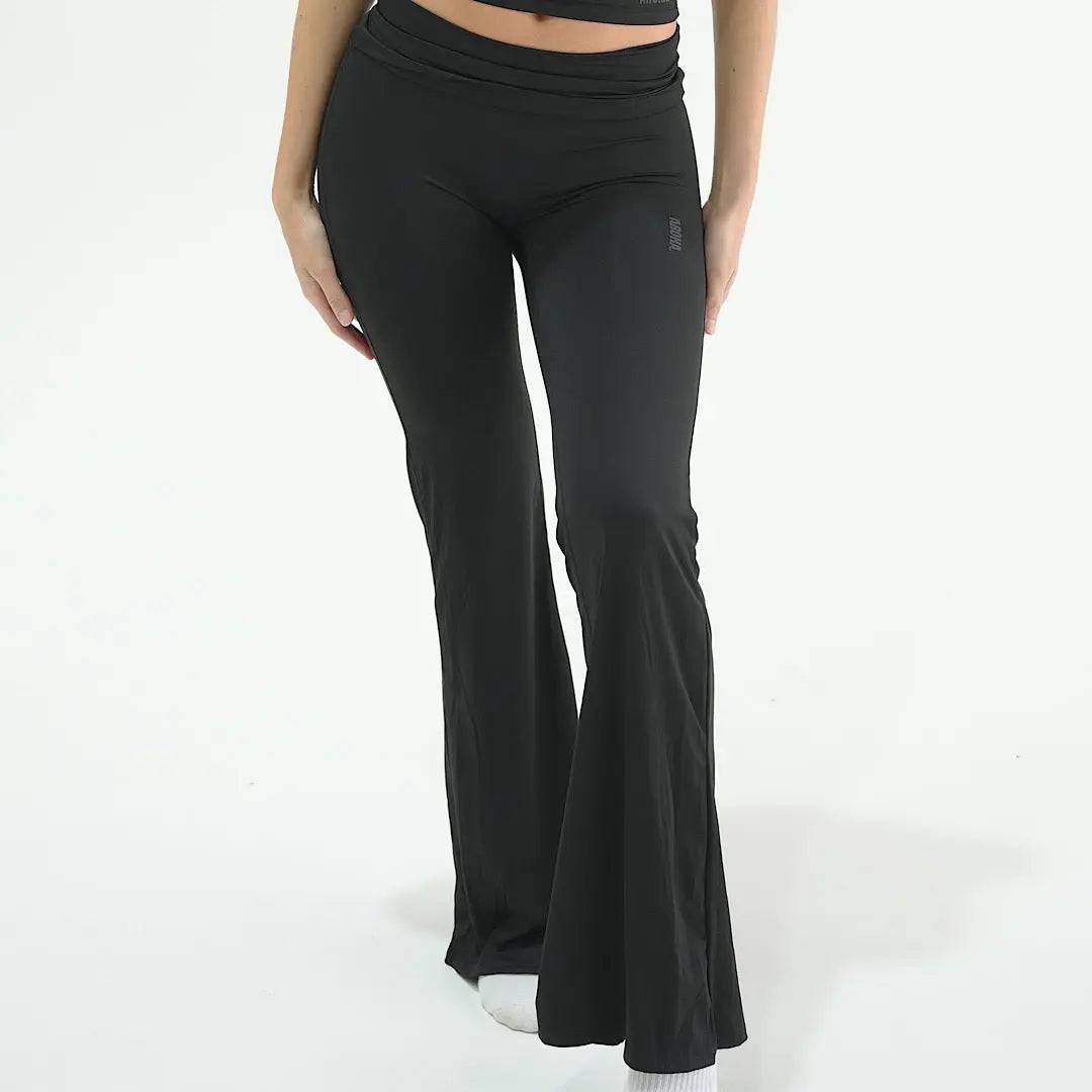 Wide Leg Flares - Midnight Black - AROHA.