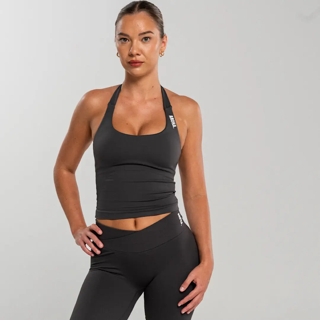Comfort Tank - Charcoal AROHA.