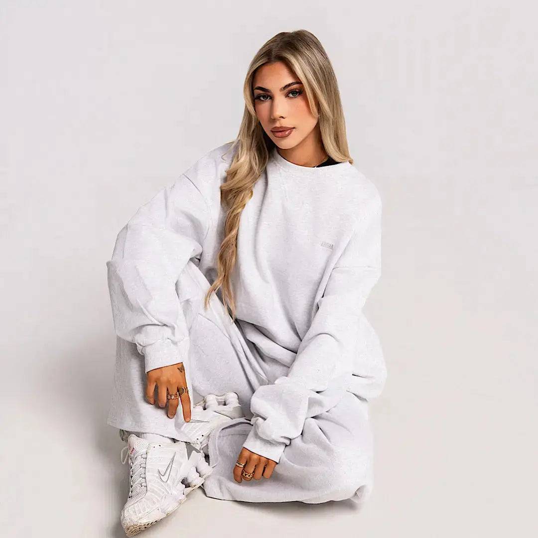 Organic Terry Crewneck - Ivy Grey - AROHA.