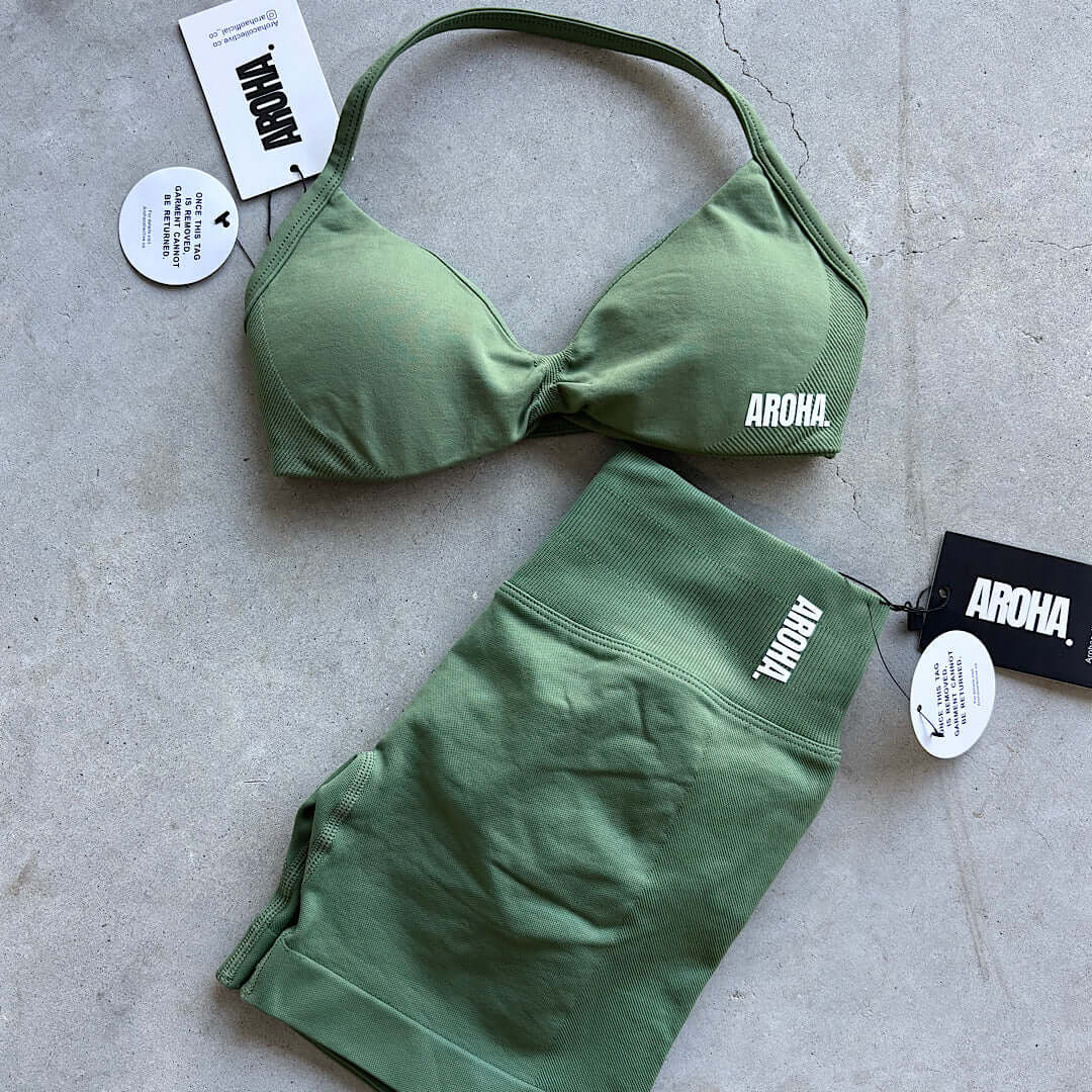 Kaia Signature Scrunch - Olive - AROHA.