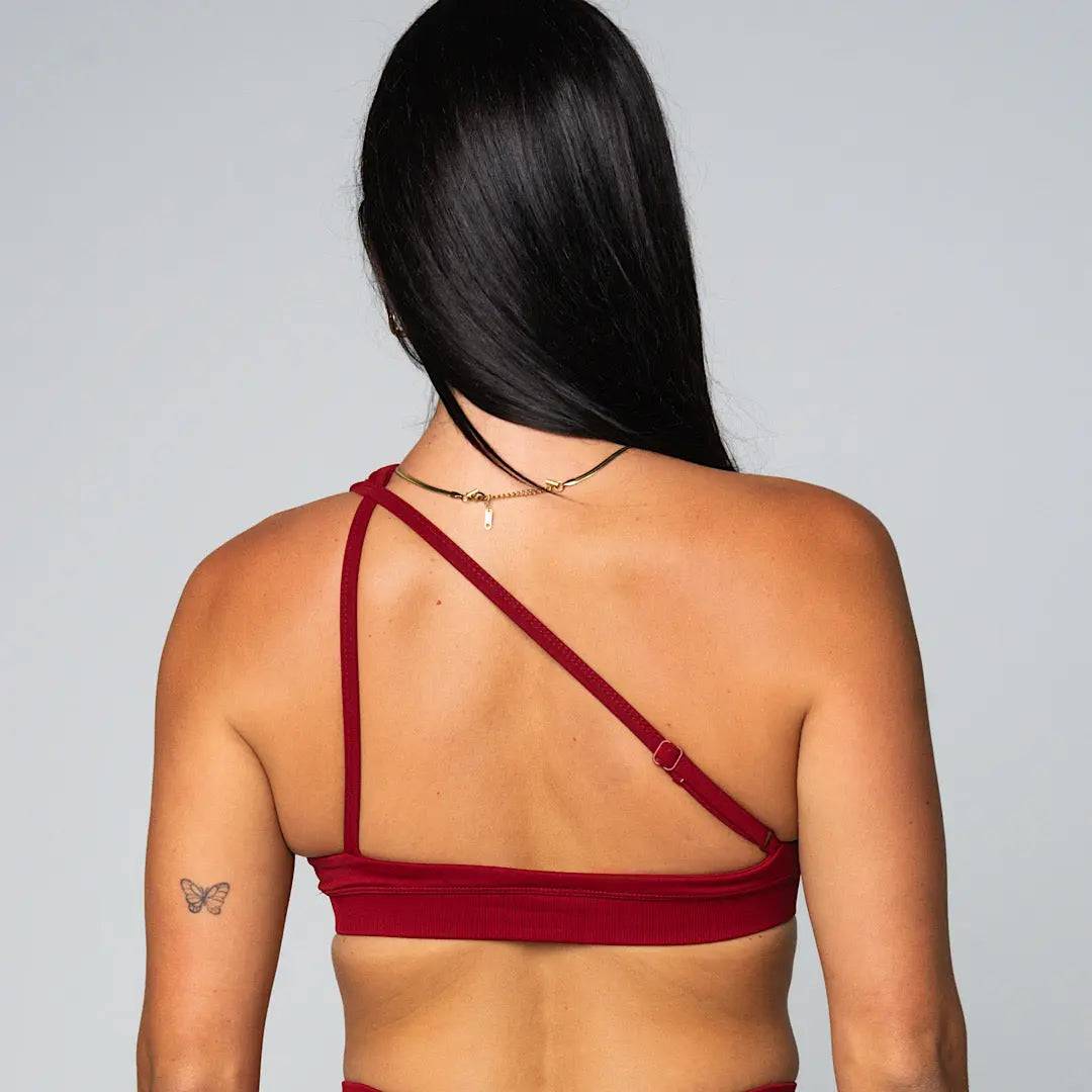 Kaia Deluxe Dynamic Crop - Dark Cherry - AROHA.