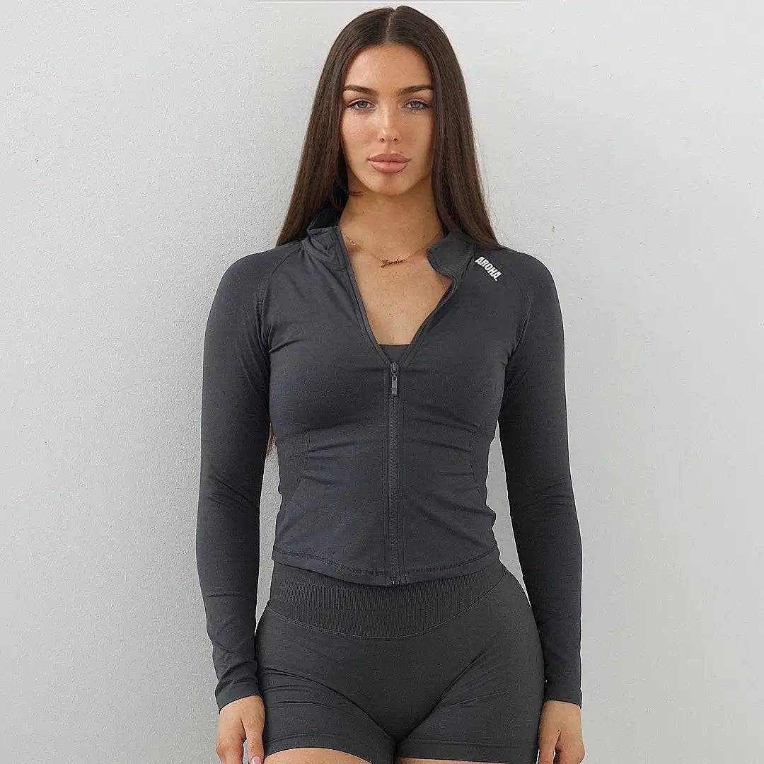 Kaia Deluxe BBL Jacket- Charcoal - AROHA.