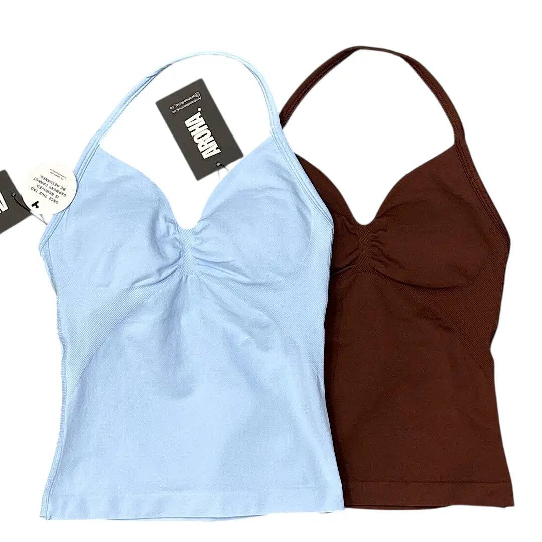 Kaia Longline Singlet - Blue Bell - AROHA.