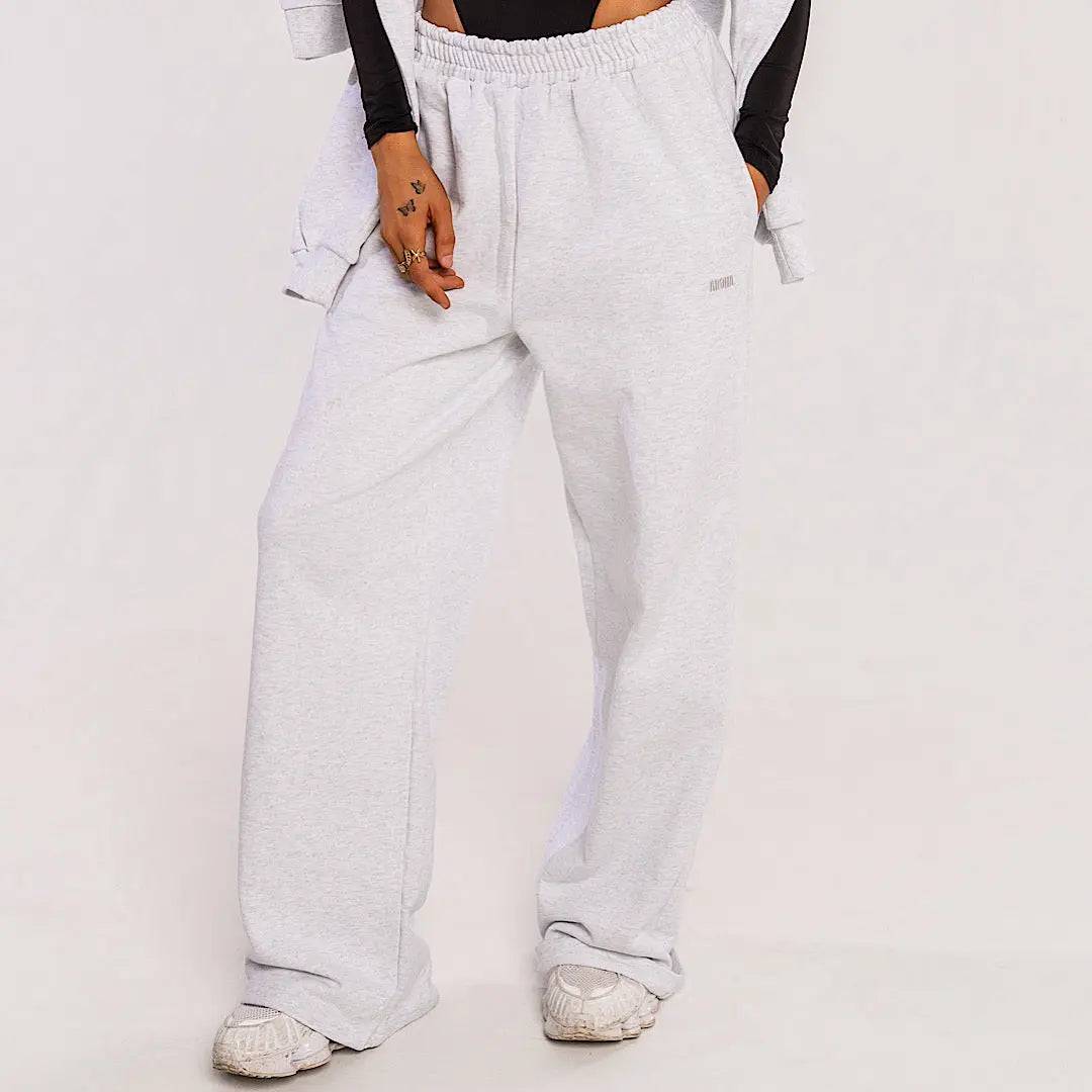 Organic Wide Leg Pants - Ivy Grey AROHA.