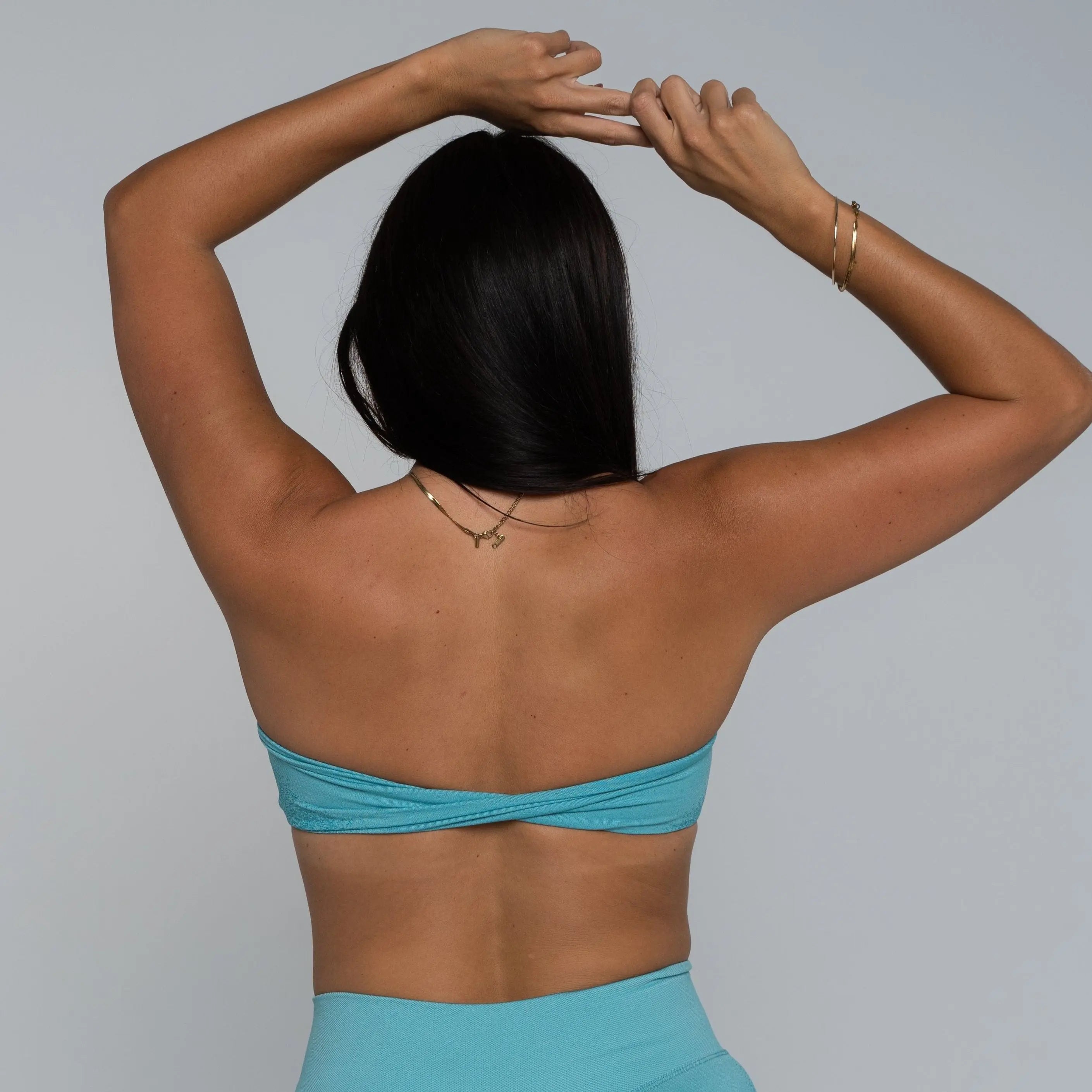 Cross Bandeau - Bondi Blue - AROHA.