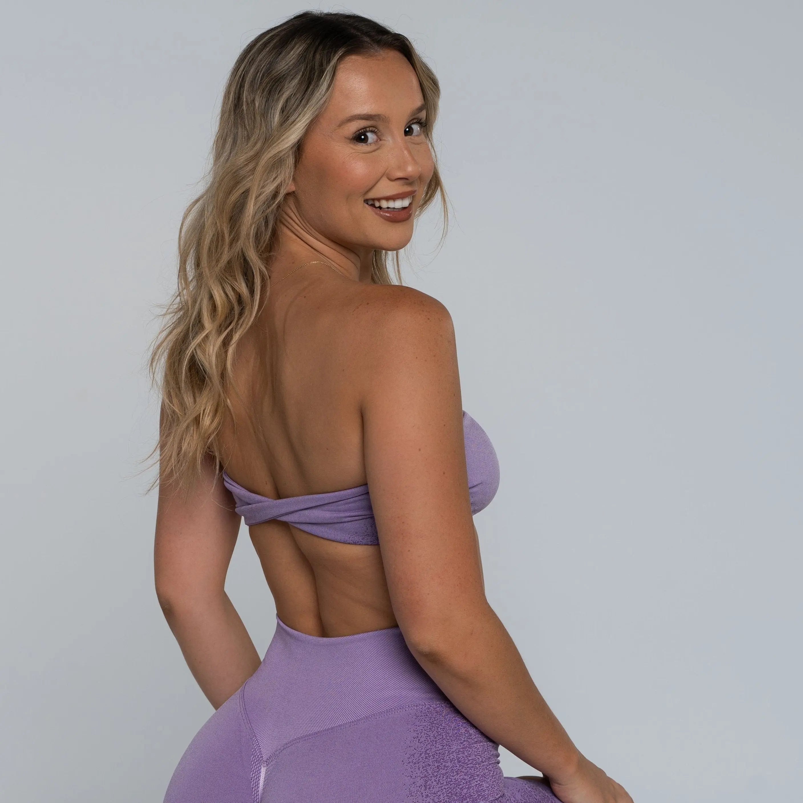 Cross Bandeau - Wisteria Purple - AROHA.