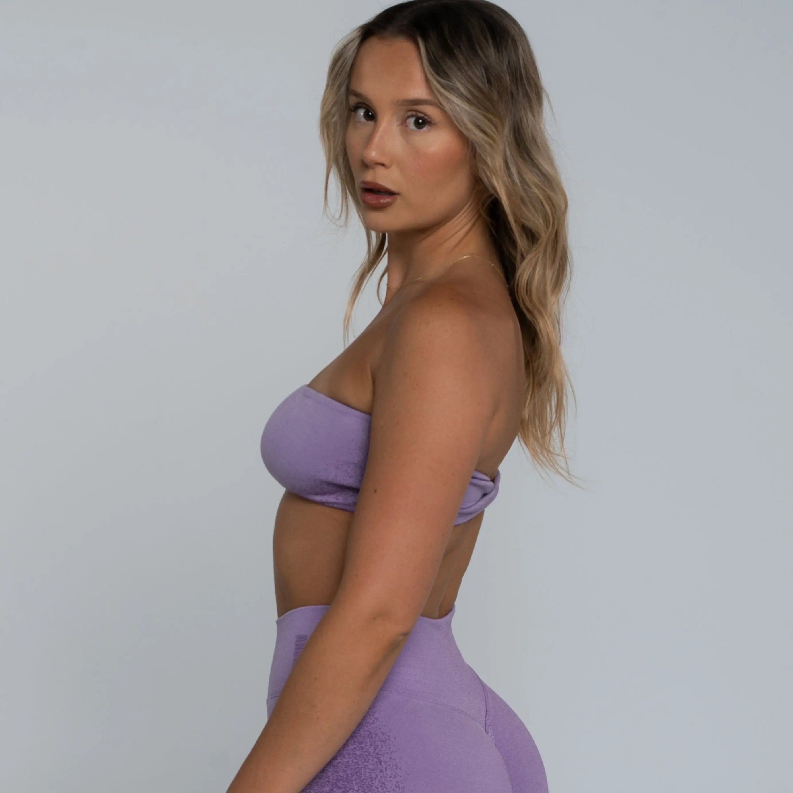 Cross Bandeau - Wisteria Purple - AROHA.