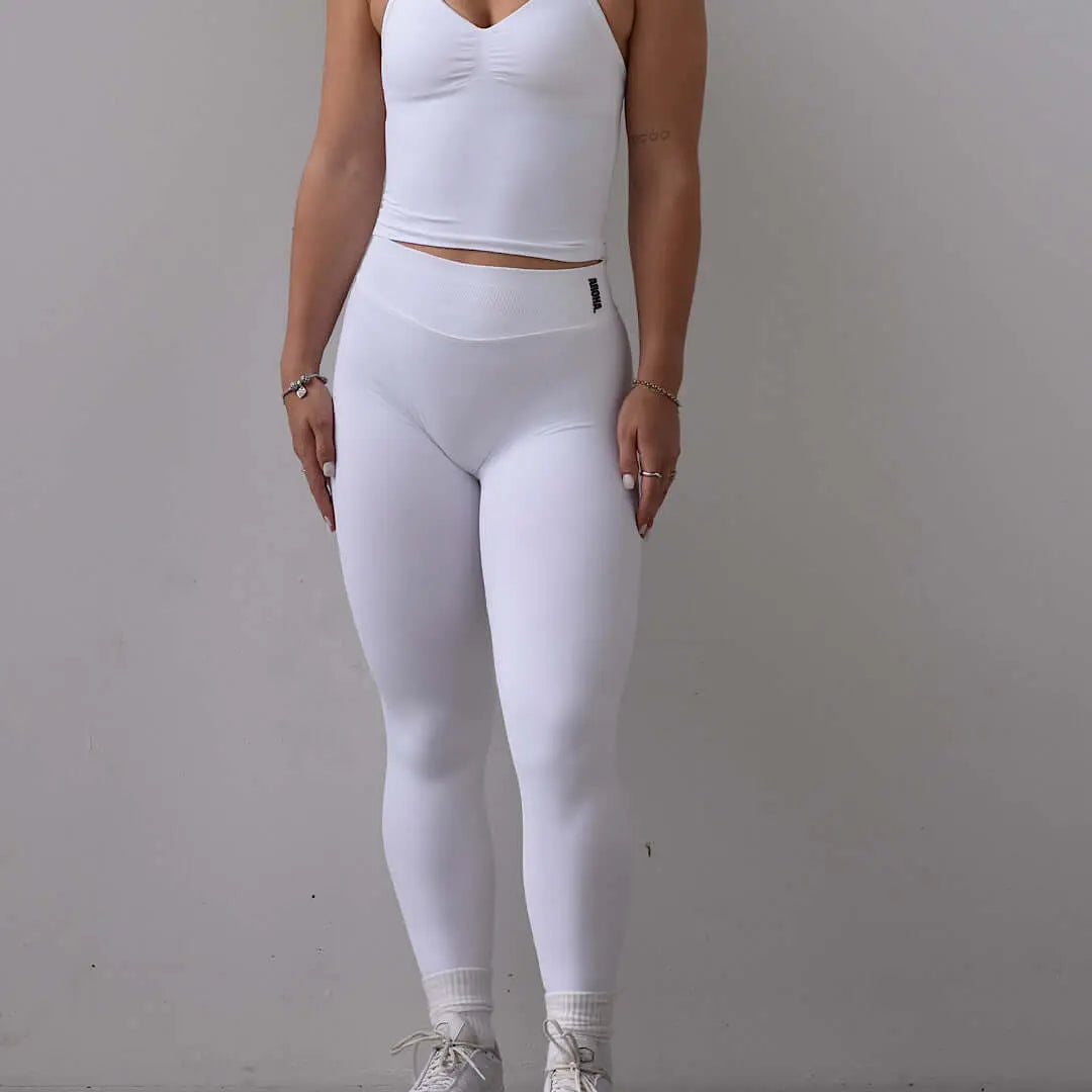 Kaia Deluxe BBL Leggings - Snow White - AROHA.