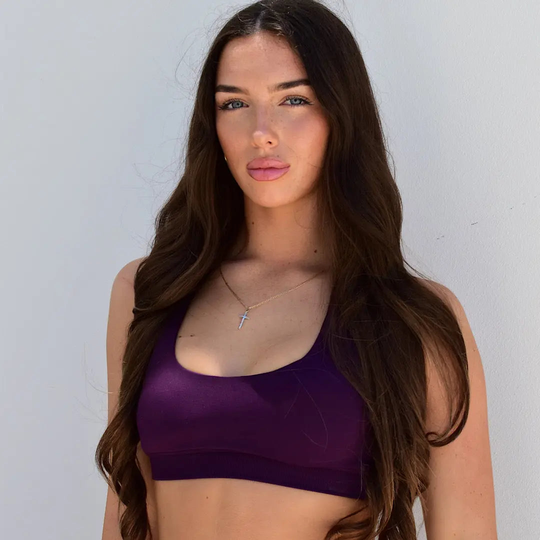 Kaia Deluxe Halter - Açai - AROHA.