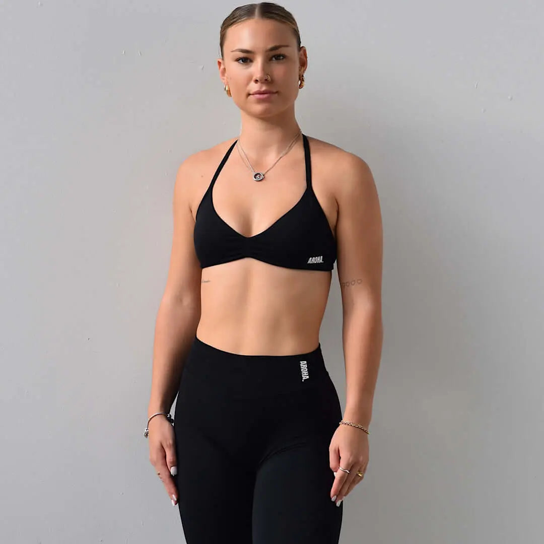 Kaia 2.0 Micro Crop - Black AROHA.