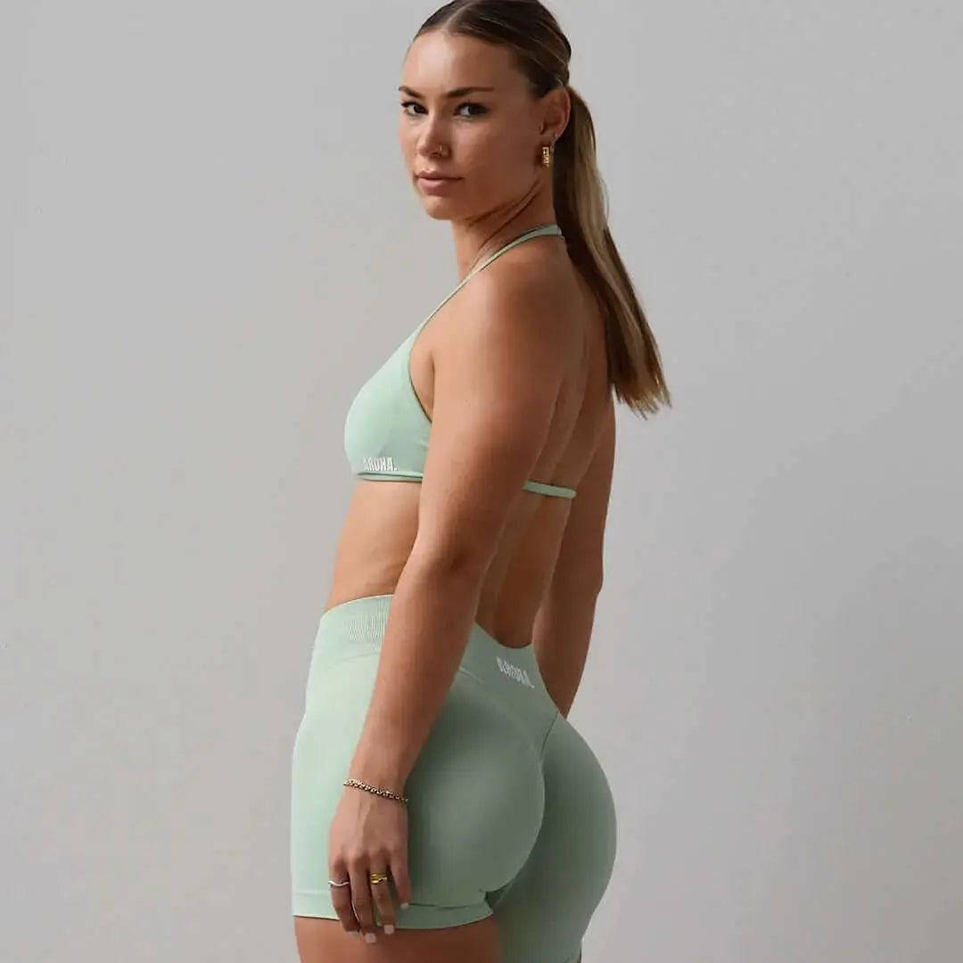 Kaia Micro Crop - Palm Green - AROHA.