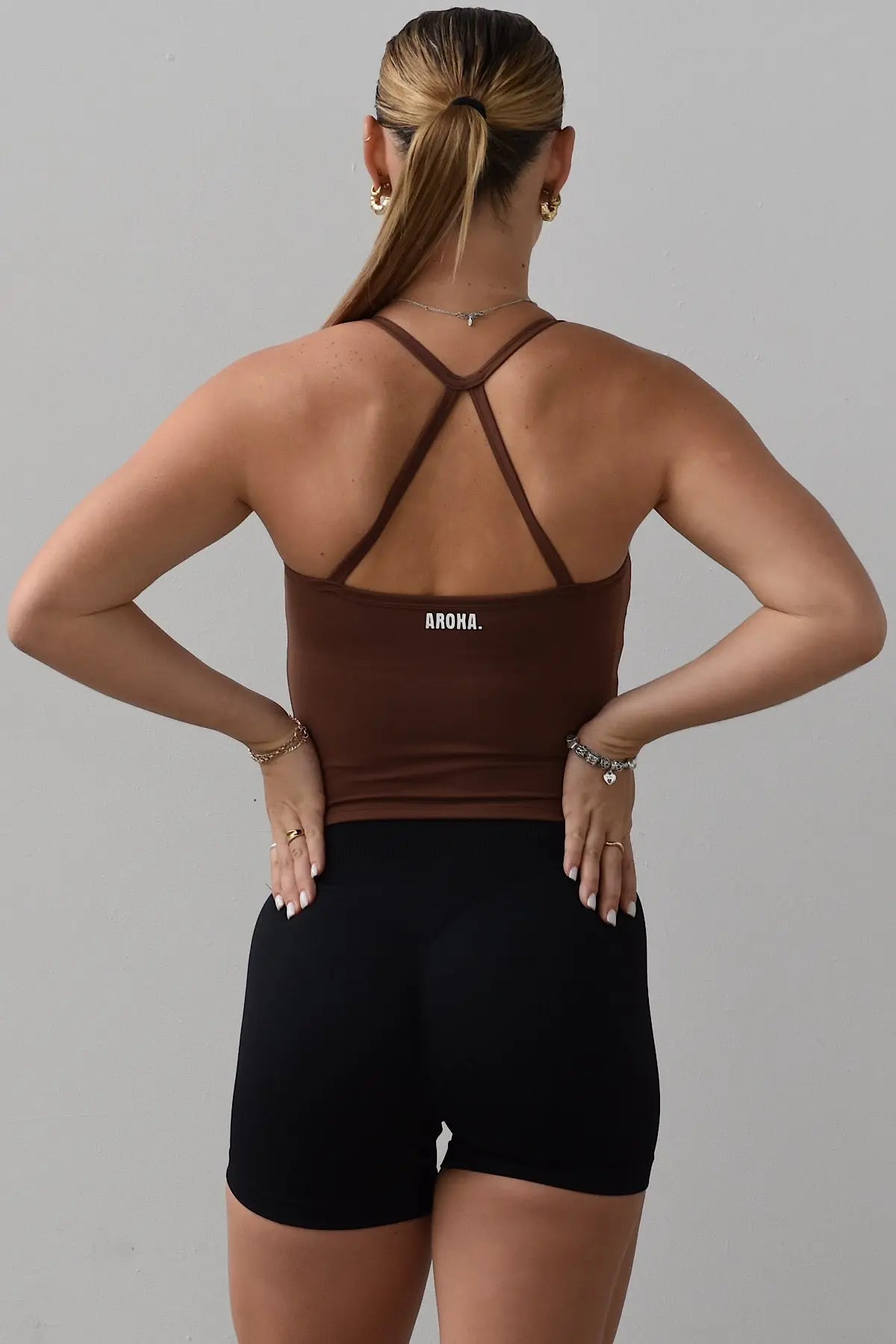 Harper Tank - Espresso AROHA.