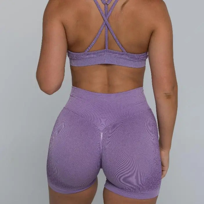 Sleek BBL Shorts - Wisteria Purple - AROHA.
