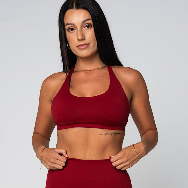 Deluxe Halter - Cherry Red - AROHA.