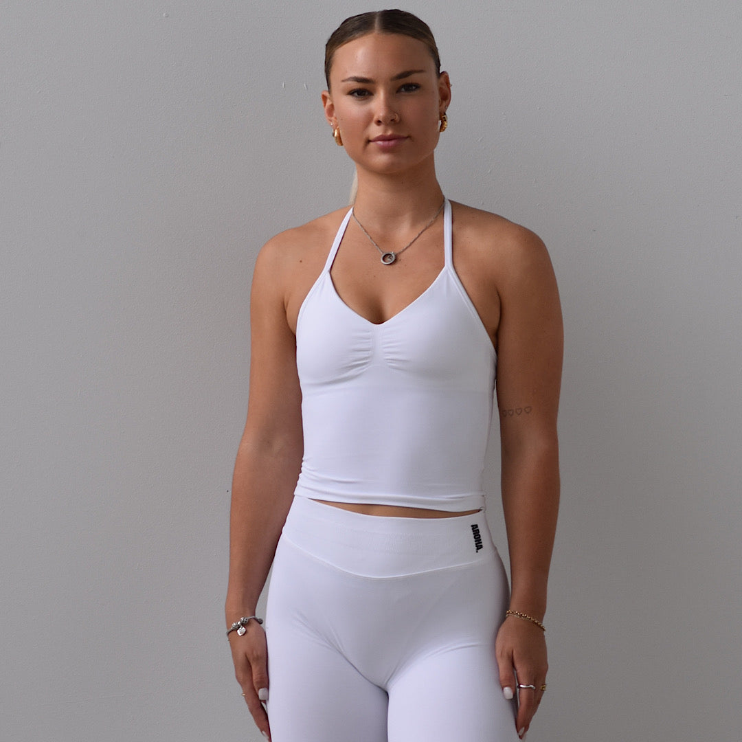Kaia  2.0 Longline Singlet - Snow White
