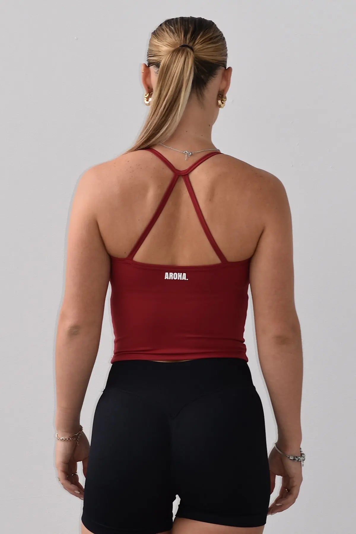 Harper Tank - Dark Cherry AROHA.