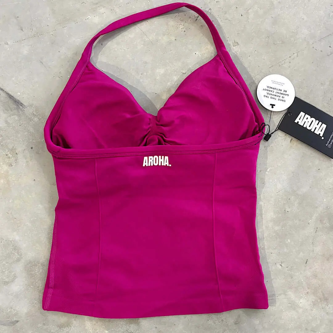 Kaia 2.0 Longline Singlet - Magenta AROHA.