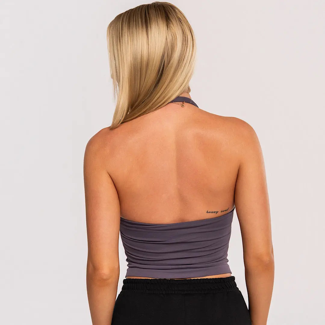 Kaia Comfort Tank - Dark Lavender Grey AROHA.