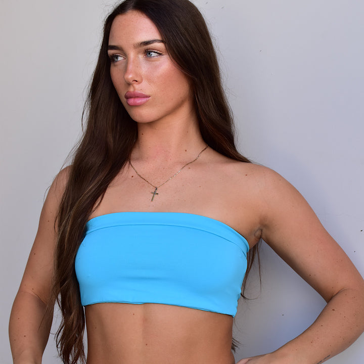 Haven Bandeau - Cyan Blue - AROHA.